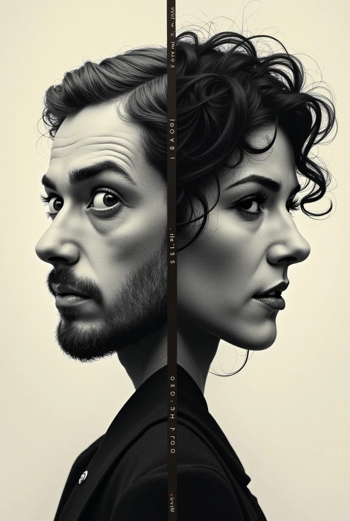 Create a poster in the form of 9:16 in which there is a difference between a fool and intelligent person with shocking expression with some word written