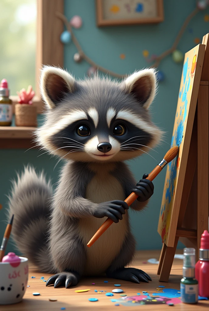Raccoon artist