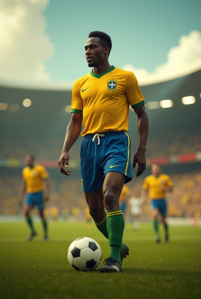 Legenda sepakbola Brazil Pele inconic moment 