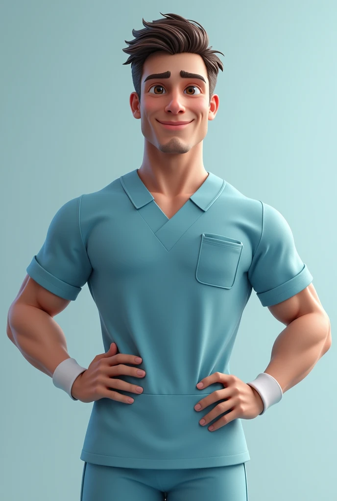 Handsome Male nurse  solo animation