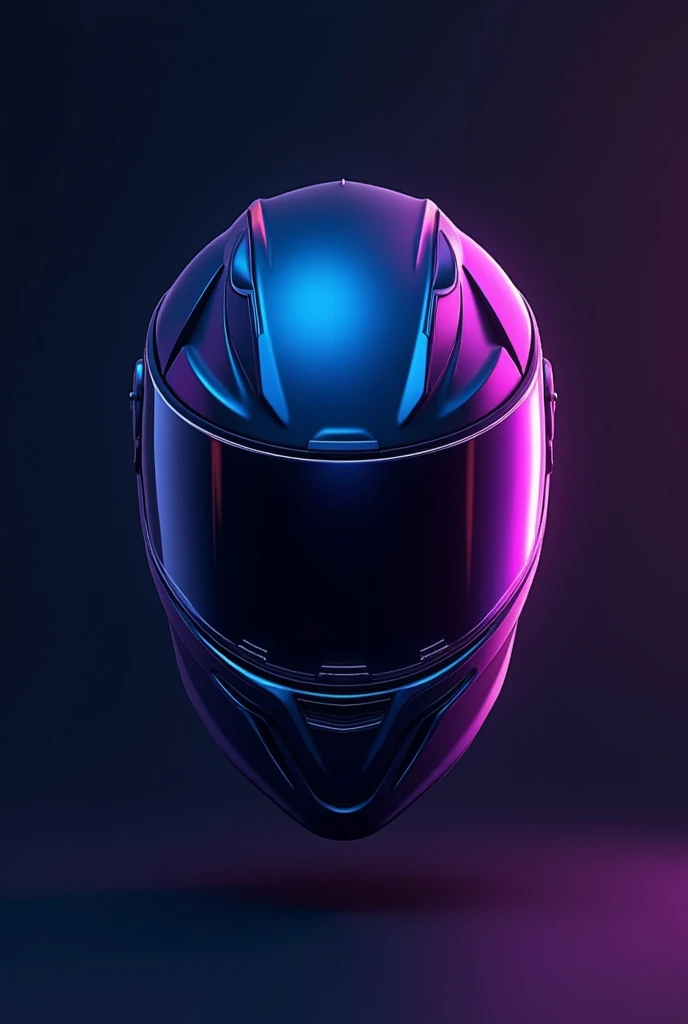 Create a blue and purple motorcycle helmet logo Give me a more professional one