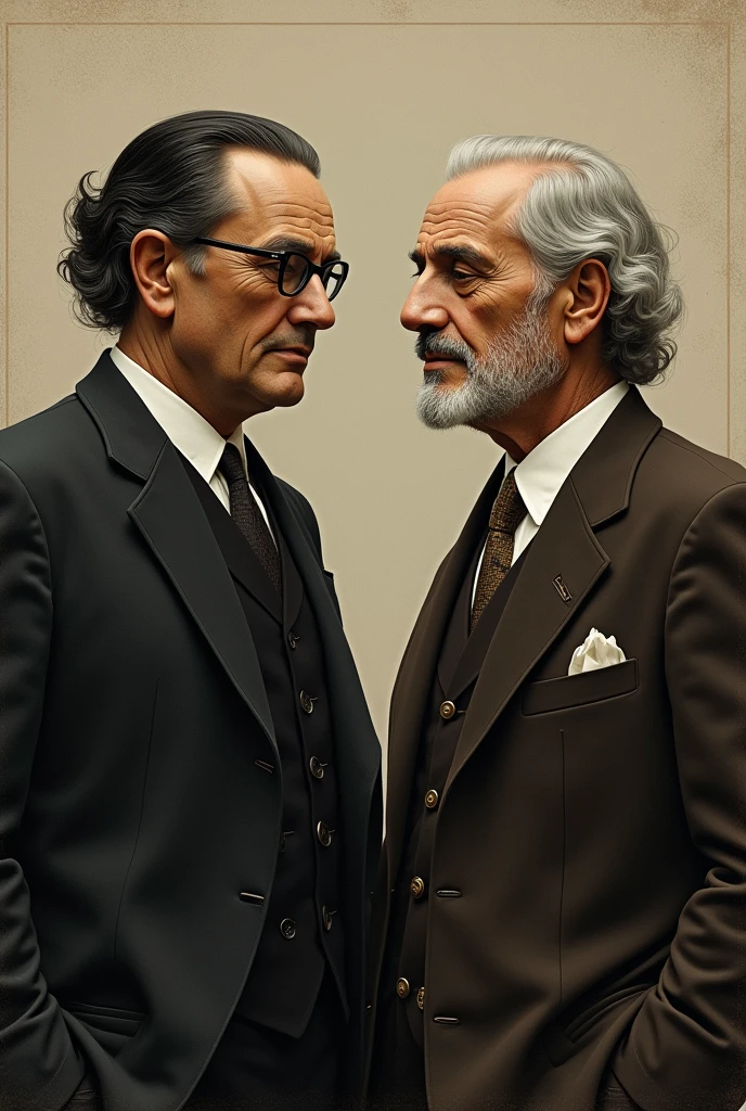 Shared image of Jose Carlos Mariátegui and Jose Maria Arguedas 