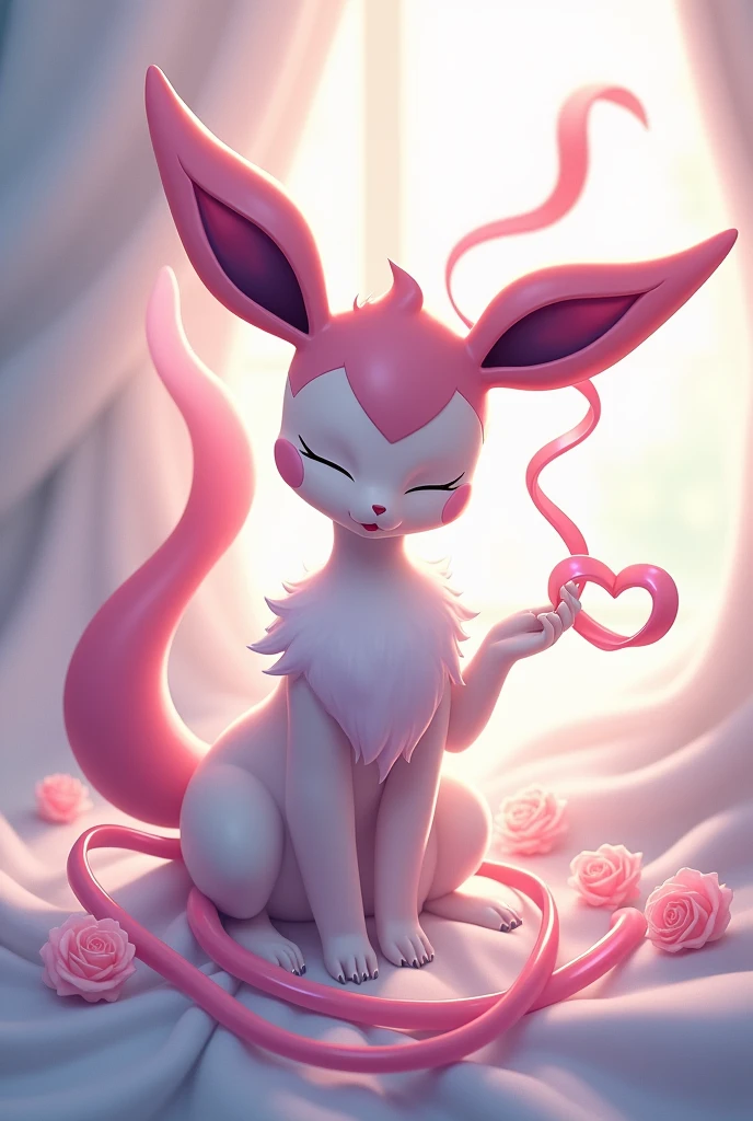 Selfcest Sylveon Pokémon having intercourse with herself