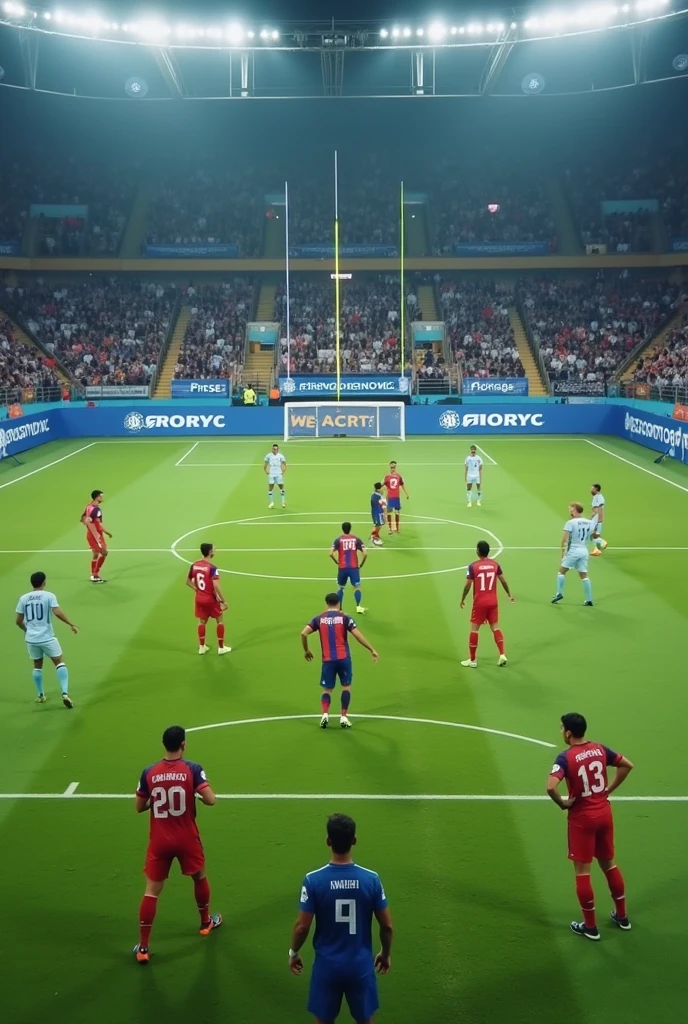 Create a video
7 a side football team presentation 
3-1-2 formation 
Goalkeeper name Rohan 
Left back name Abishek 
Center back name Deepak 
Right back name Diwash 
Midfielder name Sagar 
Left wing forward name Manish 
Right Wing forward name Mahesh 
Substitutes name Laxman and Ishan
More details 
