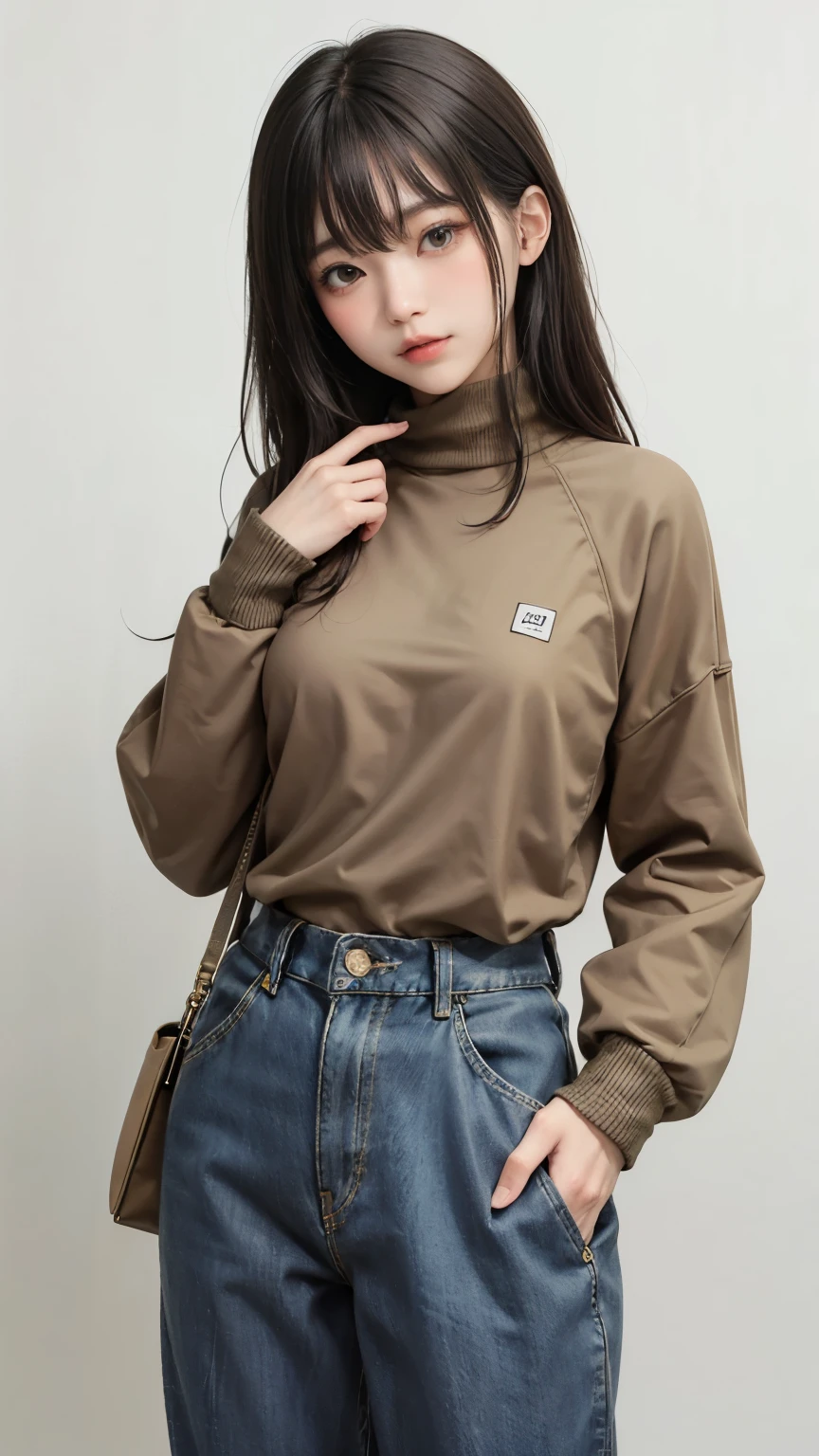 (最高qualityのディテール)、Realistic、8K Ultra HD、High resolution、(one person's:1.2),(Glasses、Fatal Beauty,attractive美しさ) ,(A supple and powerful physique),(Sensual charm),(Glasses、Mysterious charm:1.1),(Big Breasts、attractiveシルエット),The 超detailedな、高qualityのテクスチャ、複雑なdetailed、detailed、非常にdetailedなCG、高qualityの影、detailed 美しく繊細な顔、detailed 美しく繊細な目、Written boundary depth、Ray Tracing、20th Generation、Cute K-Pop Girls、(The Face of Ulzan in Korea)、Thin face、(Urzan-6500-v1.1:0.6)、PurerosFace_v1、Glowing Eyes、Perfect body、 Viewer Display、(最高qualityのディテール:1.2)、Realistic、8K Ultra HD、High resolution、Close-up of a woman, Realistic rendering, 8k artistic german bokeh, attractive, Real Girls, Gurwitz, Gurwitz-style artwork, role play, Realistic 3D style, cgstation Popular Topics,, 8K Portrait Rendering,(truth,truth:1.4),(Sparkling eyes girl:1.2)、Best image quality, 最高quality, Realistic, 超detailedな, Realistic, 4K 8K Ultra HD Full Color RAW Photos, Fujifilm(Medium format), Hasselblad, Carl Zeiss, Incredible dynamic range photography(utility_art:Smooth-768:1.1),High resolution, High pixel count, 明確なdetailed, Clear images, Natural color reproduction, Noise Reduction, High fidelity, quality, Software Improvements, Upscaling, Optimized Algorithms, Professional-level retouching,
1. Oversized coat:
The coat is、Choose an oversized design that covers from shoulders to knees.。Color is classic navy or black、or warm khaki or beige, hang on.、Choose colors that match the season。
2. Knitted sweater or turtleneck:
To protect yourself from the cold、Knitted sweater or turtleneckを選択してください。Match the texture and color of the knit to the coat.。
3. Wide leg pants:
For pants, Choose a wide-leg design、Combines ease of movement and style。Denim in dark tones or black trousers will look good.。
4. Knee-high boots:
What is included in an oversized coat、足首からふくらはぎまでカバーするKnee-high bootsとの組み合わせ。Boots are black or dark brown and chic.、Gives a stylish impression。
5. accessories:
シンプルなゴールドまたはシルバーのaccessoriesを選択してください、Add elegance to your outfit。for example、Long necklaces and large earrings are recommended.。
6. Handbags:
Handbags、Choose a color that matches the tone of your outfit.。Shoulder bags and tote bags are convenient and stylish。
7. Compensateと髪型:
Compensate, Choose natural colors that flatter your skin。Wavy Hair、By creating loose curls、Appeal to softness。