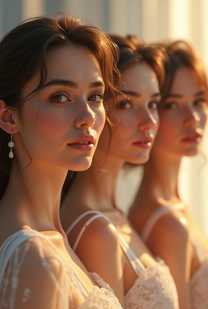 three beautiful girls