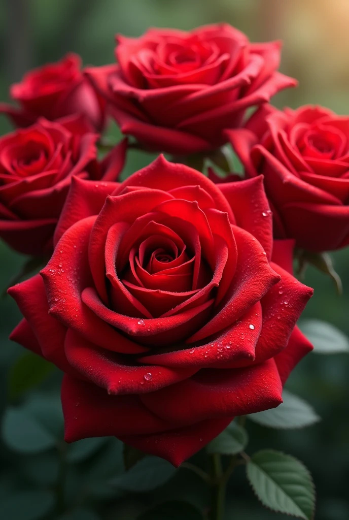 Generate an image of the caption "i love you bhebhetot" with realistic ecuadorian red roses.