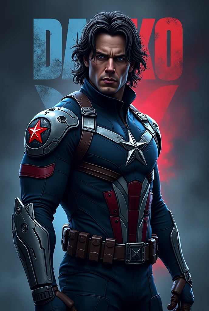 Logo, marvel, Bucky Barnes, winter soldier,hero, name on top Daviko