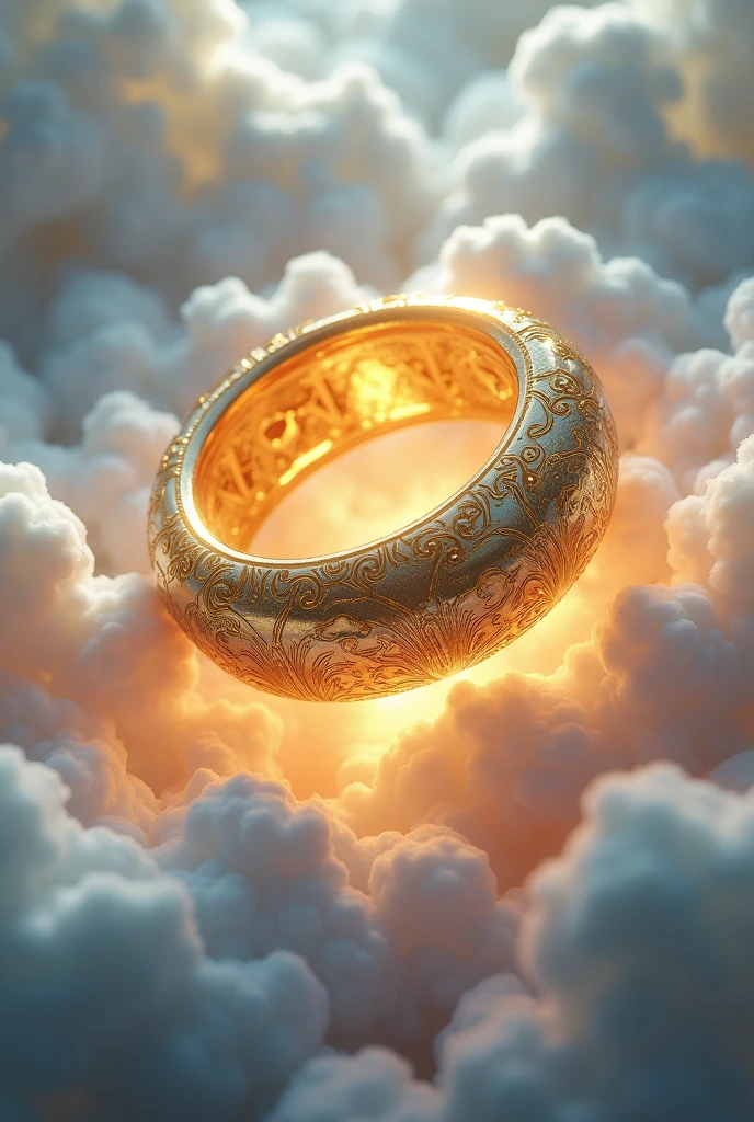 Zodiac golden ring clouds fantasy
