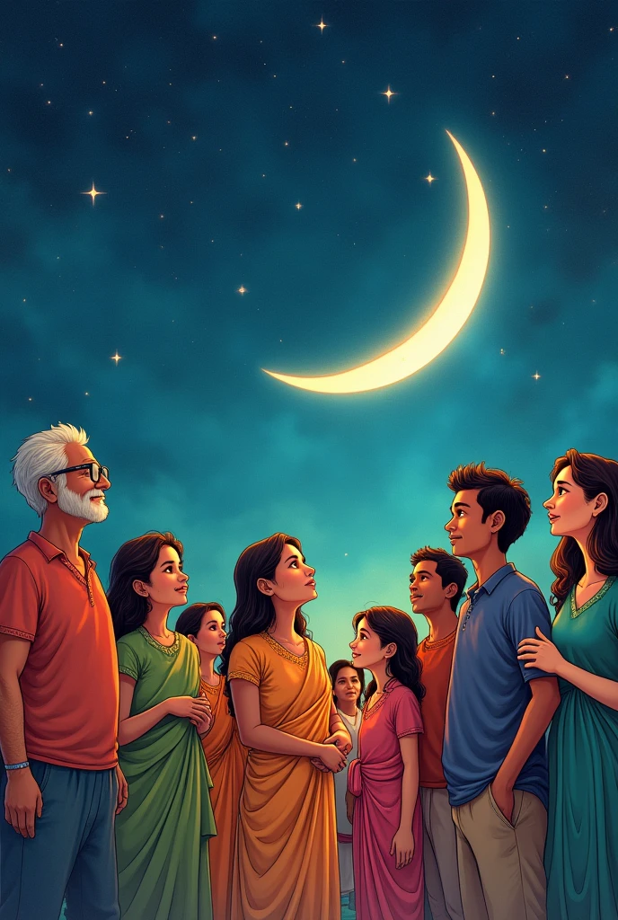 "Touching Lives while Touching the Moon: India's Space Saga" Create image for drawing competition and easily drawable picture with india flag