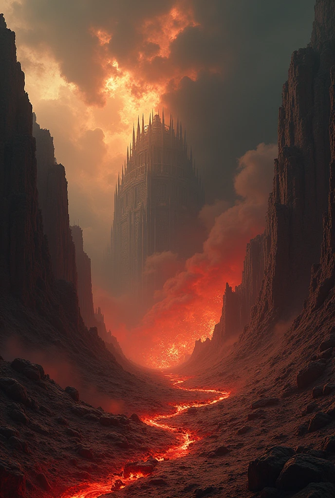 Realistic image of hell would be a place of chaos and desolation, where nature is withered and the environment is hostile. I would imagine an arid landscape, with a perpetually dark sky and an oppressive atmosphere. Relationships between people would be marked by hatred, envy and suffering, where every action is driven by selfishness and resentment. It would be a place where people are trapped in an endless cycle of pain., both physical and emotional, without possibility of relief. The constant noise, lack of rest, and the feeling of hopelessness would be constant, making time feel endless. In this hell, Isolation and loneliness would be the deepest sorrows, with a total absence of comfort or hope.