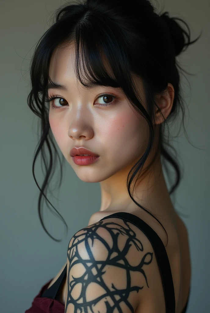  korean tattoo girl