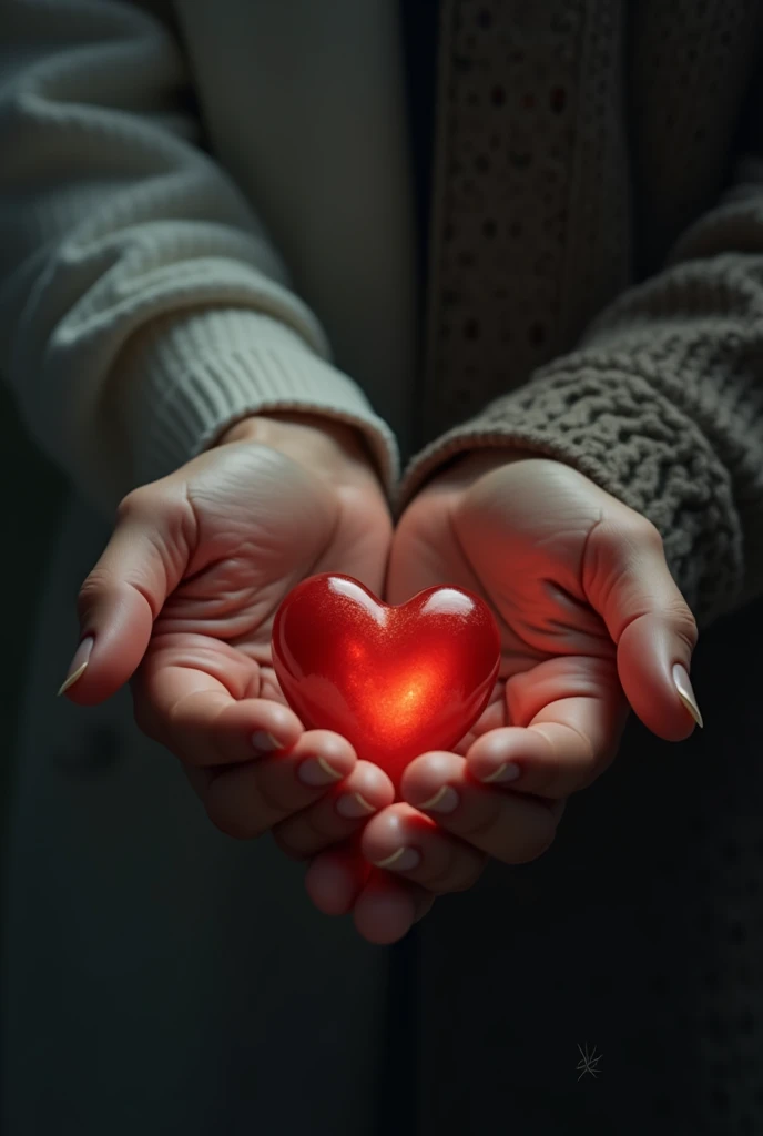 I want you to give me a cover for a book of poems titled pieces of my heart, where a man&#39;s hand is taking a woman&#39;s heart