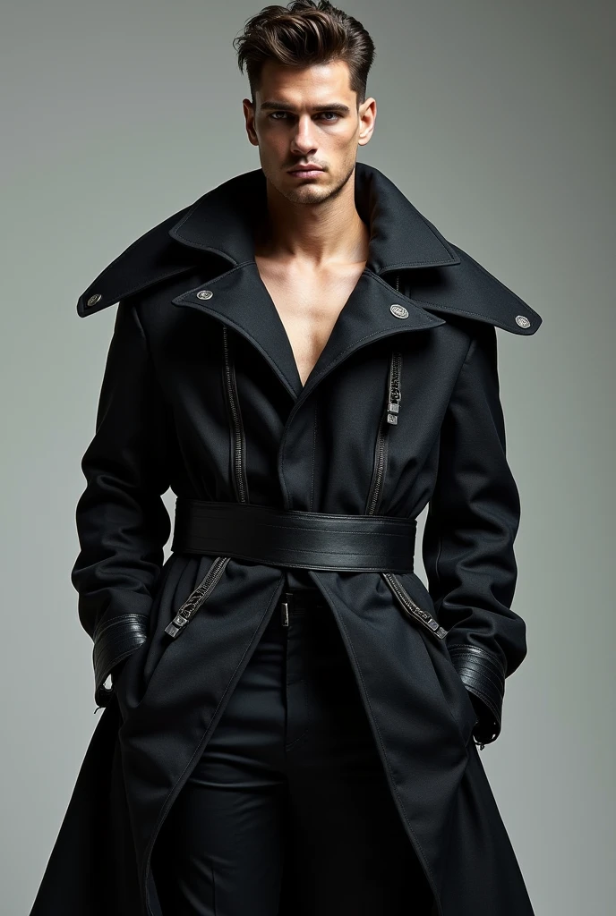 Male model for oversized Brevis Brand