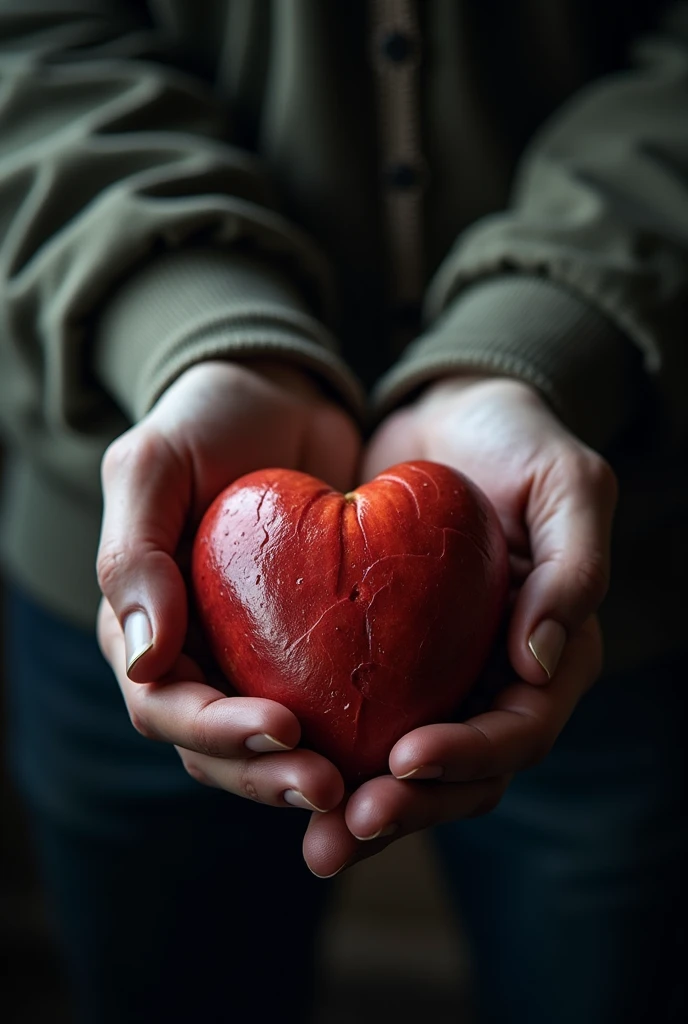 I want you to give me a cover for a book of poems titled pieces of my heart, where a man's hand is taking a real heart