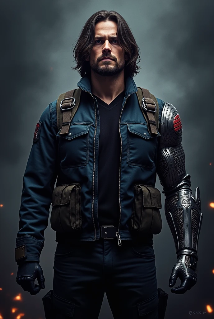 Logo, marvel, Bucky Barnes, winter soldier,hero, armed, name on top Daviko