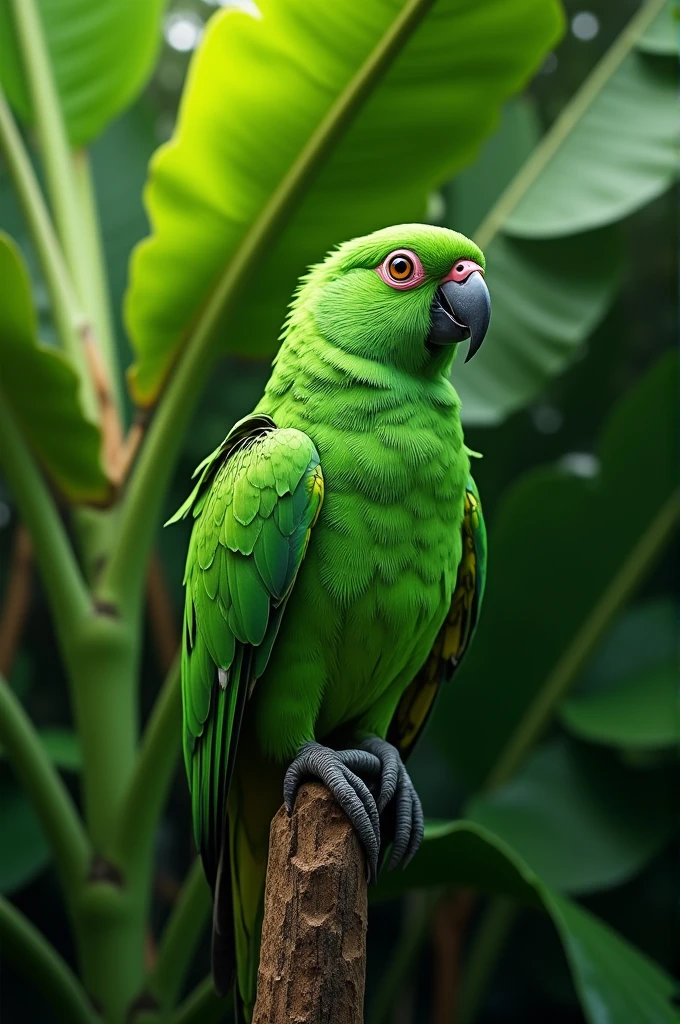 Green banana to green parrot
