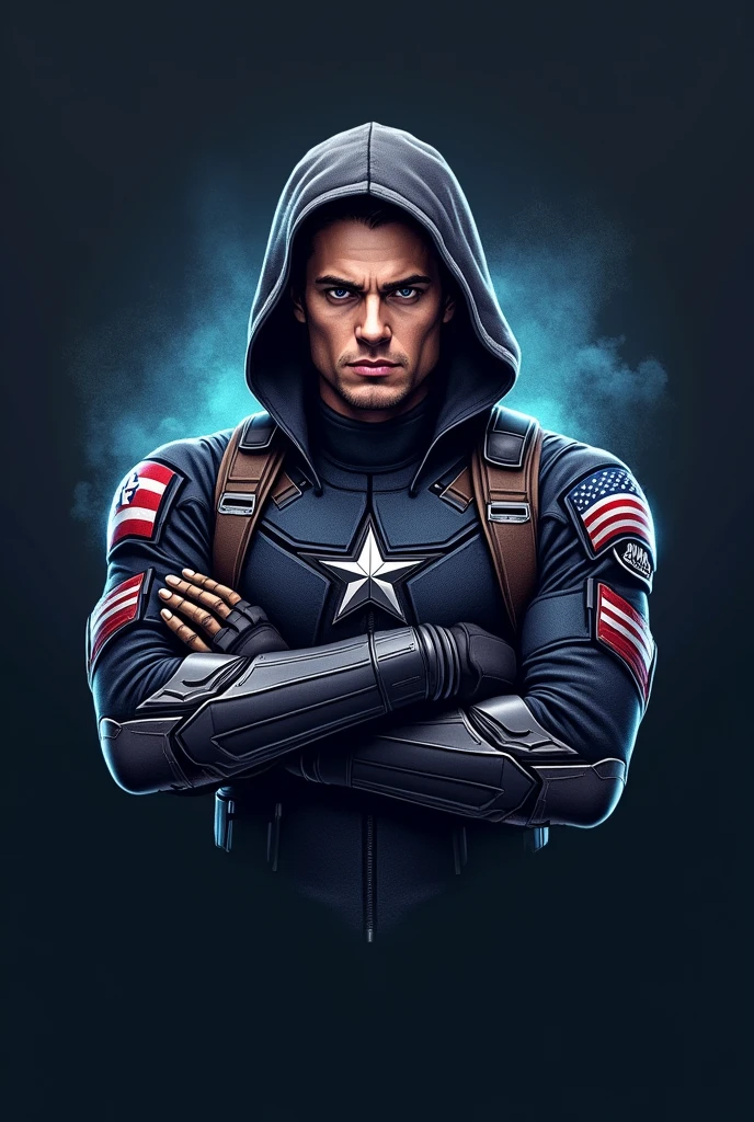 Logo, marvel, Bucky Barnes, winter soldier, hero, name on top Daviko