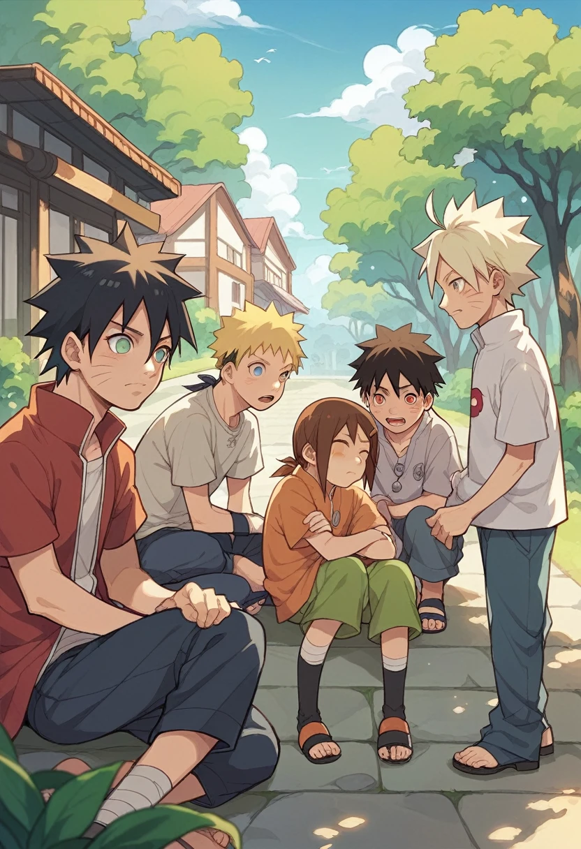 LEE, guy, gaara, hinata, sakura, kakashi, Naruto, Iruka, Sasuke, Itachi, Shikamaru, Shino and Neji group photos
