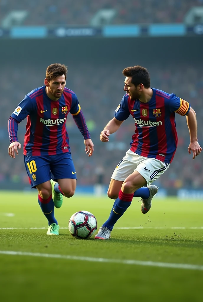 Messi dribbling Against messi