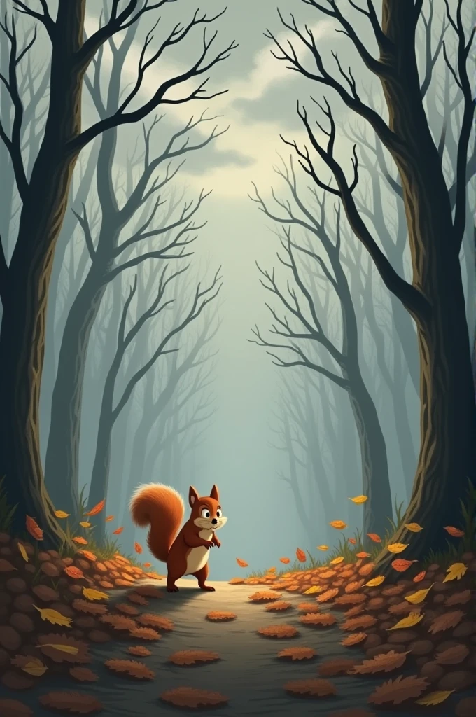 Write about a time when Sammy the Squirrel couldn't find any nuts. How did he feel, and what did he do