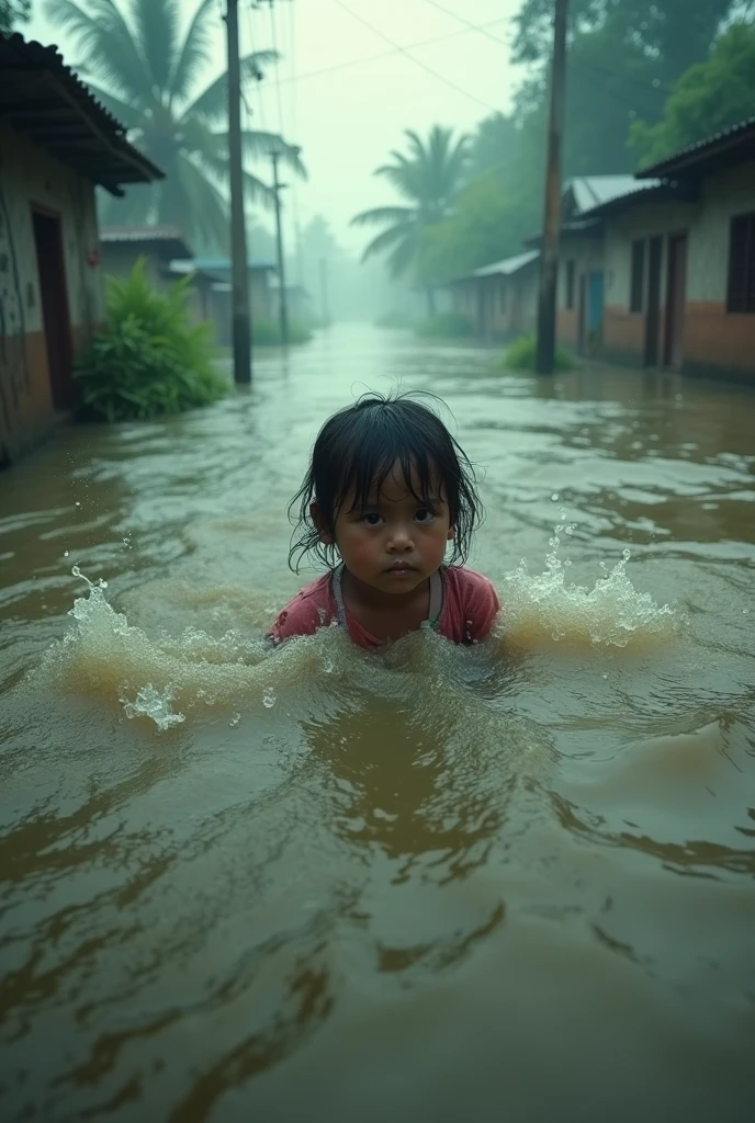 "Help young lives affected by the floods in Bangladesh. Your support can bring hope and relief to children like her. Donate now to make a difference."