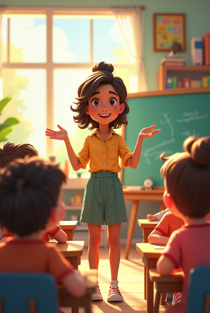 I am teaching children in class