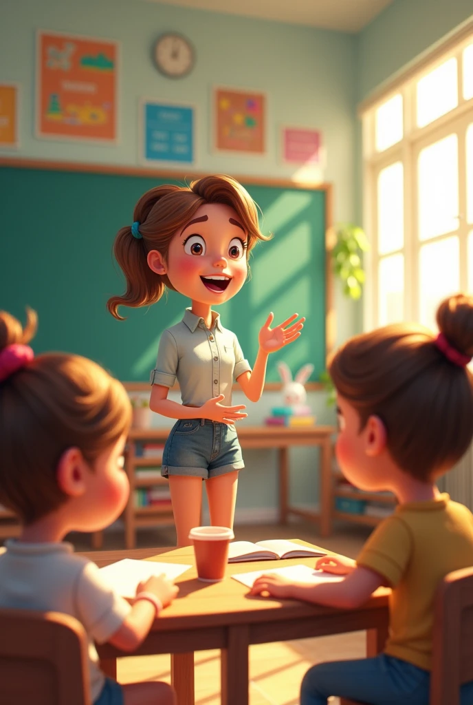 I am teaching children in class