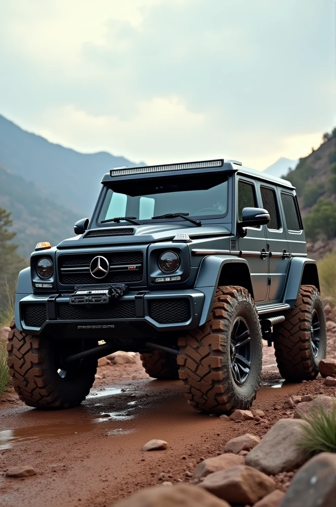 Here’s a prompt for a thumbnail-sized image of an off-road black car:
"Create a detailed thumbnail image of a sleek, black off-road SUV with large tires and a robust, matte black exterior. The car is set against a rugged, outdoor backdrop with rocky terrain and a dirt trail. The vehicle should be positioned at an angle to showcase its rugged build and powerful presence. Mud splashes and dirt add realism to the car's appearance, while the background features hints of trees and distant mountains under a slightly cloudy sky. The image should emphasize the car's toughness and off-road capabilities in a compact, thumbnail-friendly format."