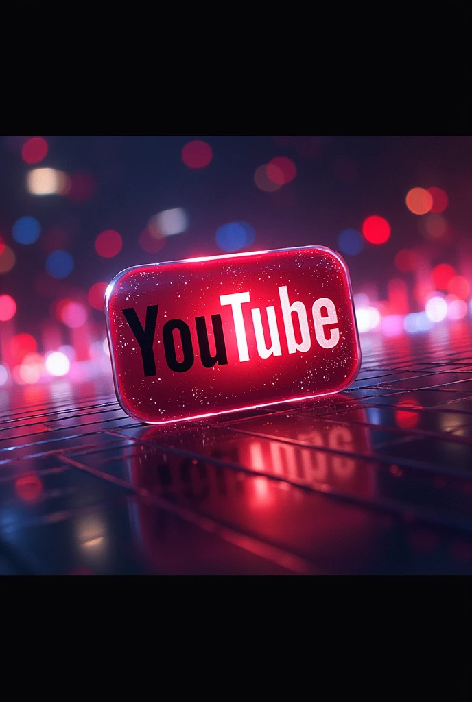 Music based YouTube logo with Name Rhythmic Lyrics