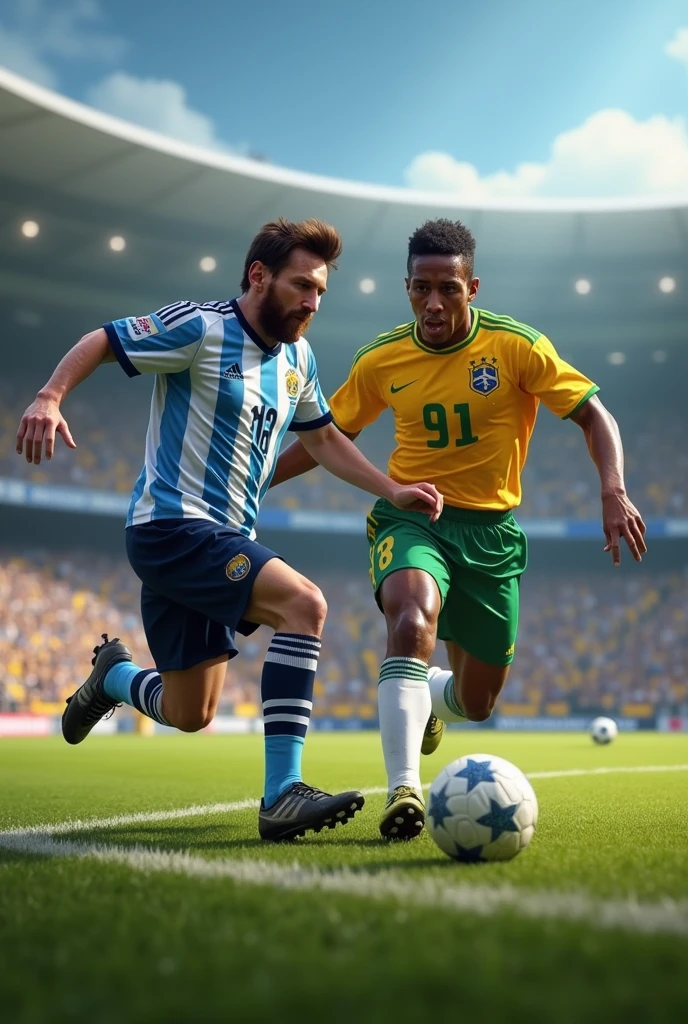 Messi dribbling Against pele