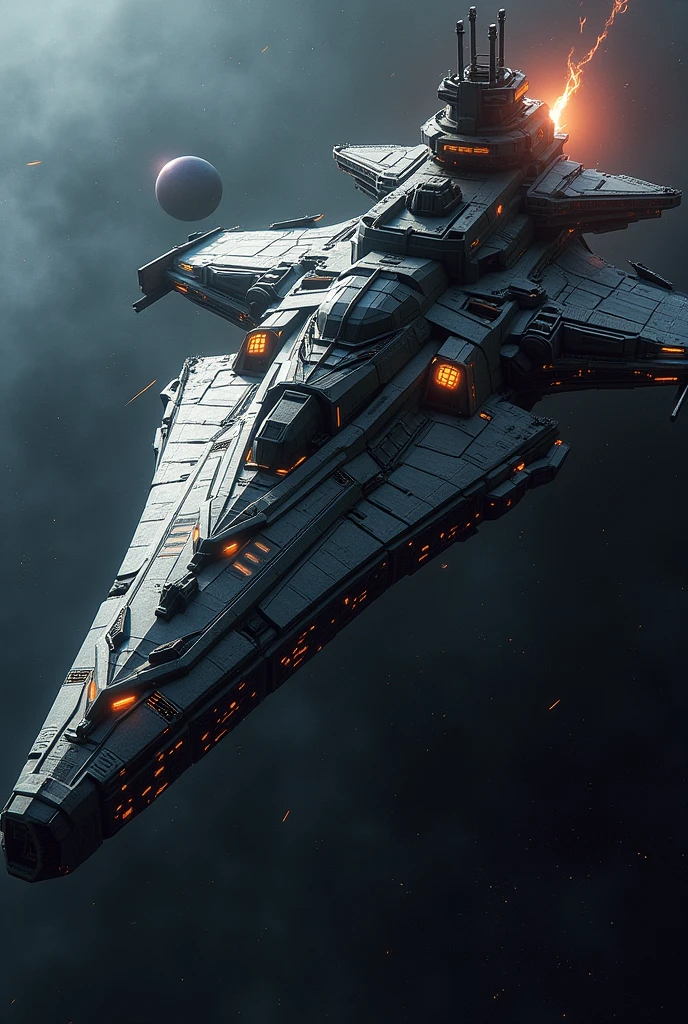 A 900000x more powerful and scary spaceship shooting