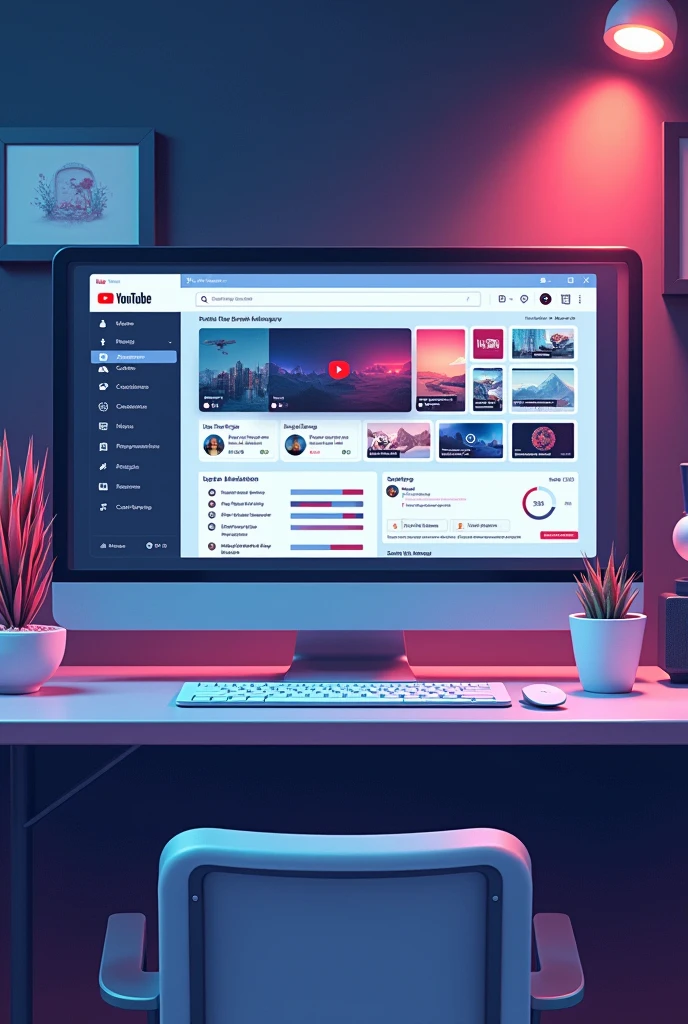 Youtube studio for backgrounds 
