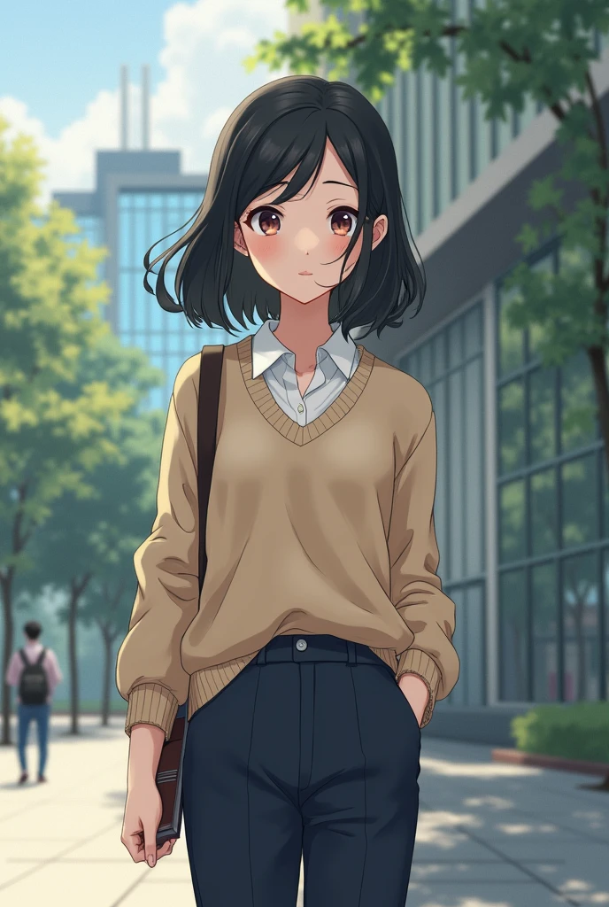 Young Japanese girl from university