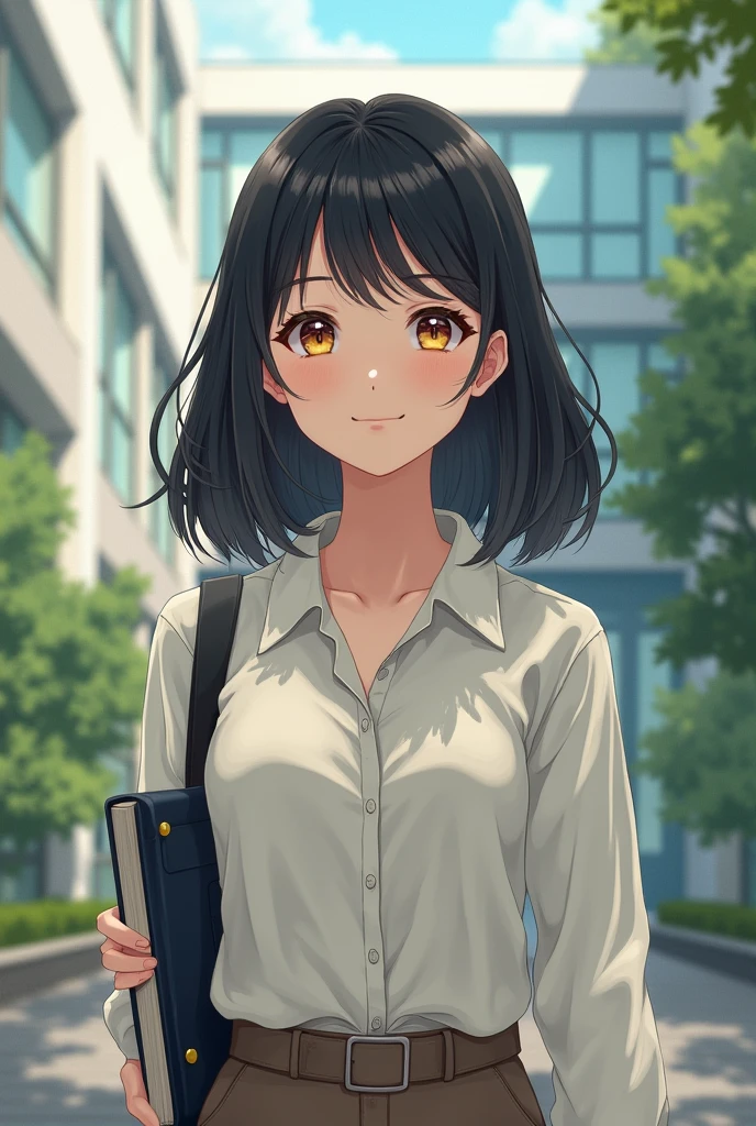 Young Japanese girl from university