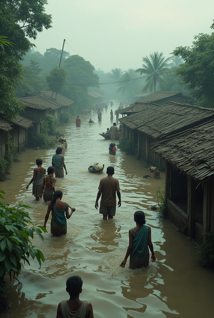 Draw a picture Bangladeshi flood
