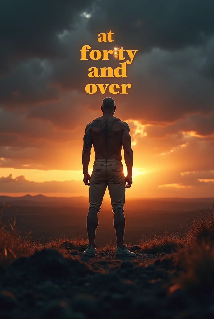 **Prompt to Generate Image:**
"Create a hyper-realistic 8K cinematic image that captures the essence of maturity and strength in your forties and beyond. The scene must show a female or male figure, backwards, looking towards a horizon illuminated by a starry sky. The stars shine brightly, symbolizing wisdom and lived experiences. The figure projects a powerful and serene presence., with a body shaped by life, showing scars of battles and triumphs. The environment must be vast, with landscapes that represent both the tests overcome and the victories achieved. The sky reflects warm and dark tones, conveying depth and a touch of mystery. In the center of the image, The phrase 'At forty and over' should appear...' in an elegant and clear typography, accompanied by a soft glow, to highlight its meaning. The image should evoke feelings of authenticity, passion, and wisdom gained over the years."