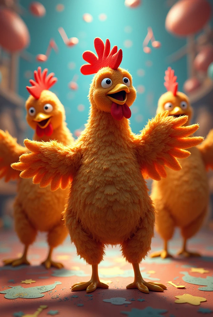 Fried chicken sing