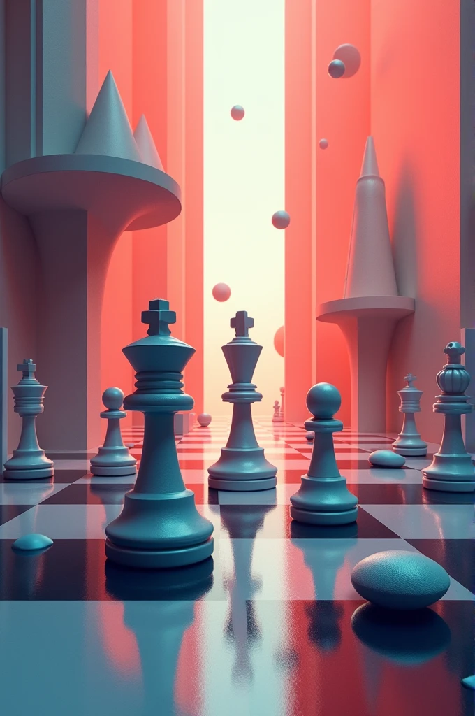 Abstract chess art
