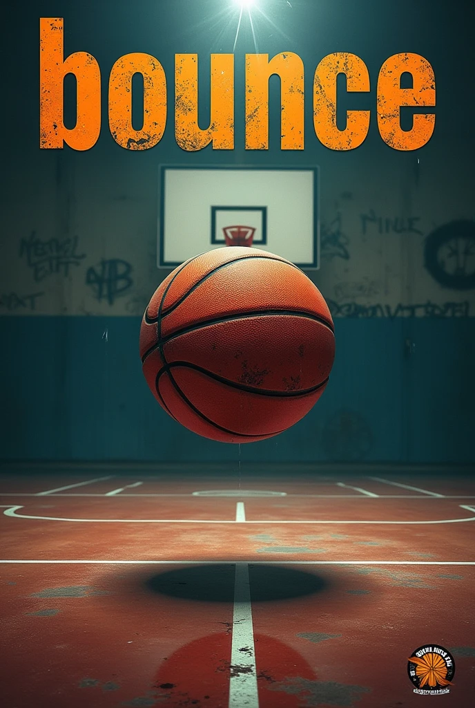 Title: BOUNCE
Artist Name: Ogbuagu Gamaliel
Visual Elements:
Central Image: A dynamic and powerful visual of a basketball in mid-air, just about to hit the court. The ball is depicted with detailed textures, showing wear and tear to signify resilience and struggle. The background shows a dimly lit basketball court with dramatic lighting that highlights the ball's movement.
Background: The court floor has subtle reflections and a gritty, urban feel, with faded graffiti on the walls in the background, adding a raw, realistic vibe. The lighting is dramatic, casting long shadows to emphasize the intensity of the moment.
Title Design: "BOUNCE" is boldly written across the top in large, blocky, and distressed typography, giving it a strong and impactful presence. The text has a slight metallic sheen to make it stand out against the darker background.
Artist Name: "Ogbuagu Gamaliel" is placed at the bottom of the cover in a sleek, modern font, slightly smaller than the title but still very prominent and clear. The text color contrasts with the background for easy readability, possibly in white or a lighter shade that complements the title.
Overall Tone: The cover should exude energy, movement, and a sense of realism, with a focus on the idea of bouncing back and resilience. The colors should be bold but slightly muted, with deep shadows and highlights to create a powerful and engaging visual impact.