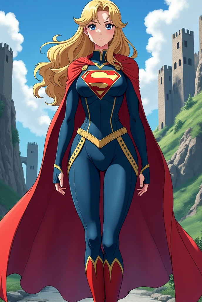 Kara zor el in a full medieval anime style costume