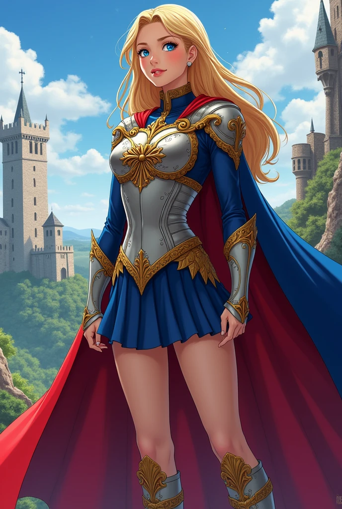 Kara zor el in a full medieval anime style costume