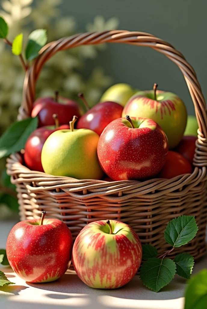 Apple mix with basket 