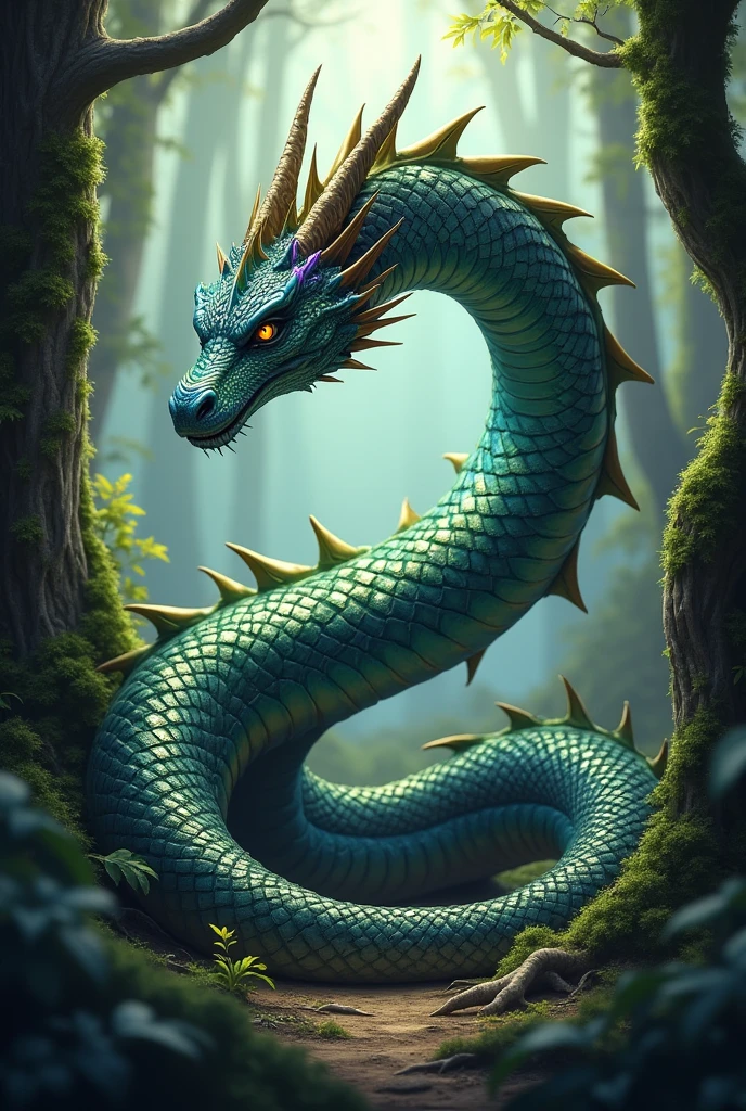 Dragon like a snake