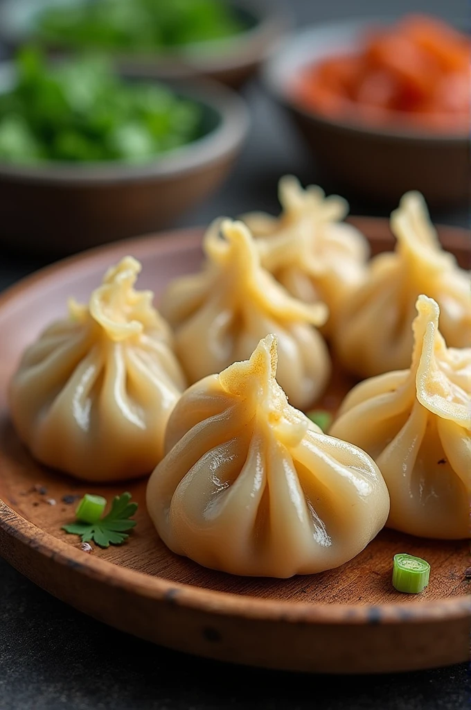 Shrimp, pork and mushroom dumplings