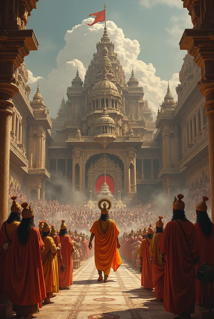 Heperformed a number of Rajasuya and Aswamedha sacrifices hindu