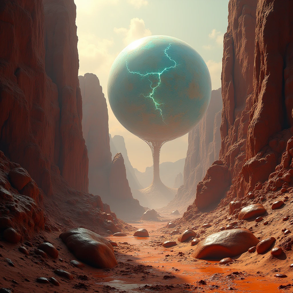 the viewer is in a rift, there is a dome top growing up above the rift, there are veiny dark bubbles growing in a rift between two martian land masses, the bubble is a plant exterior and anchored itself to rift walls, and climbing higher, astronauts are witnessing it for the first time, ethereal bubbles, foamy bubbles, soap like plant bubbles, air bubbles, water bubble, magic bubble barrier, bubbles rising, huge bubbles, liquid sculpture, magic bubble barrier, bubbles rising, huge bubbles, bubbly closed cell foam and froth at the outside base of the bubble, the main structure can be seen from satellite pictures, viewer and astronauts are inside a terraformed alien super bubble. the biological membrane of the bubble surface is reminiscent of botanotech from series raised by wolves, cybernetic plant membrane,,, (there are smaller hemispheres at the base of a lager one), there is a veiny dark membrane growing in a rift between two martian land masses, the membrane is air tight and anchored itself to rift walls, and climbing higher, ethereal rainbow membrane, iridescent soapy membrane, ethereal membrane, membrane, foamy membrane, soap membrane, membrane air bubbles, water bubble, magic membrane barrier, bubbles rising, huge membrane, liquid sculpture, magic membrane barrier, membrane rising, huge membrane, membrane closed cell foam and froth at the base of the bubble, the main structure can be seen from satellite pictures, viewer and astronauts are inside a terraformed alien membrane.