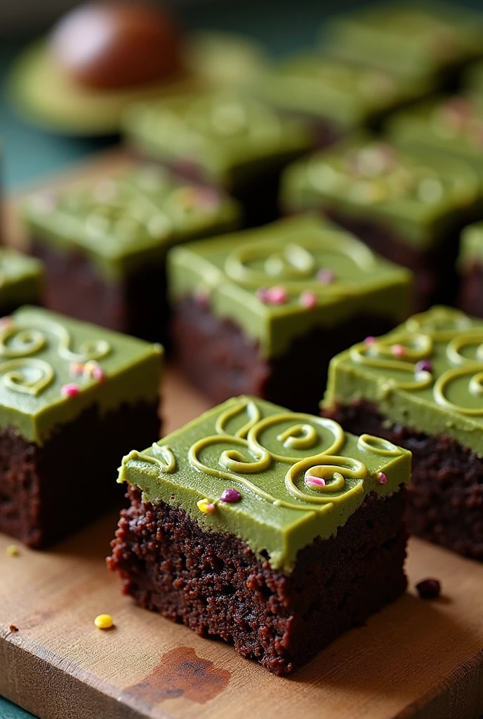 avocado brownie designs in text