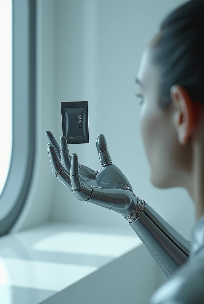 hand and sachet future unique gesture
