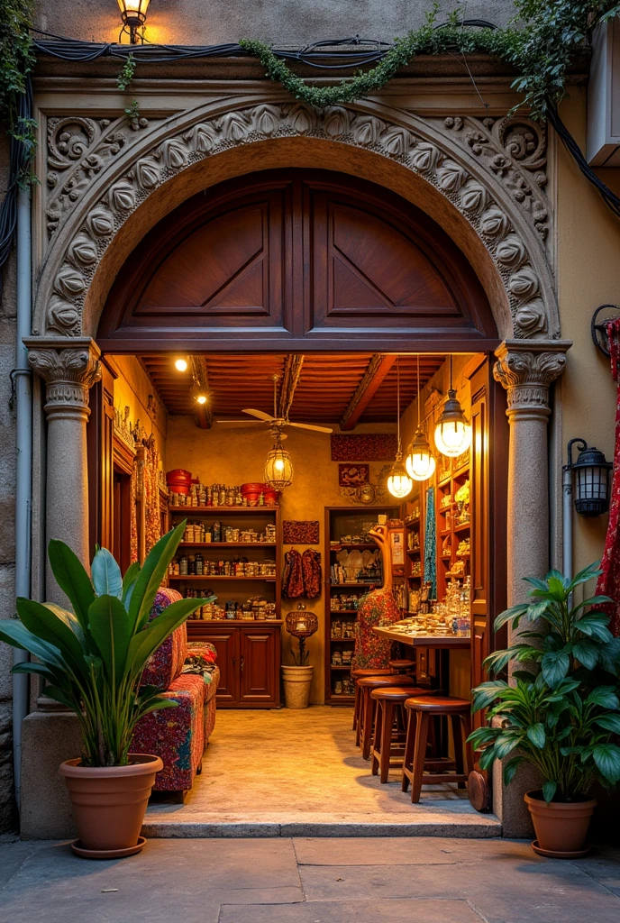 A photostidio shop is in a bazaar the shop name is selva studio imagine
